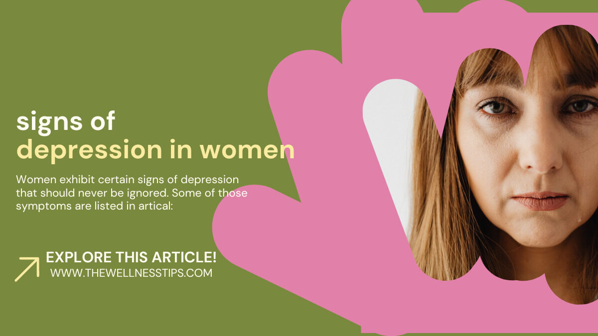 signs and symptoms of depression in women